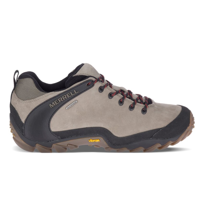 Chaussures Randonnée Merrell Chameleon 8 Stretch Waterproof Grise Homme | K.A.YGYI